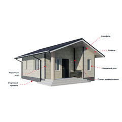 Угол наружный Технониколь Кирпич 440х135 мм йорк - фото 2