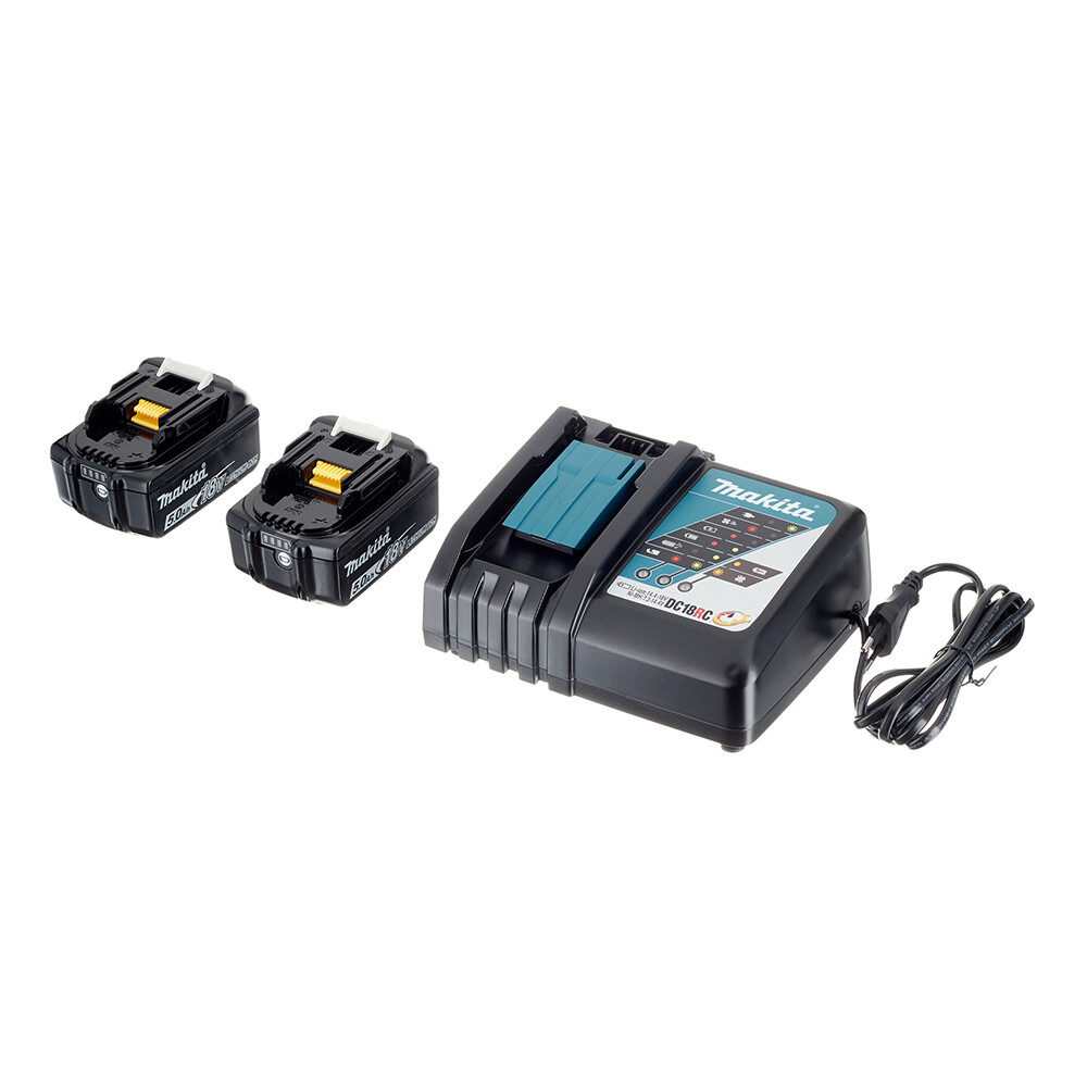 Изображение товара Аккумулятор Makita LXT 18В 5Ач Li-Ion комплект с зарядным устройством DC18RC