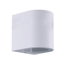 Светильник фасадный настенный IN HOME НБУ Rondo белый 80 мм GU10 10 Вт IP54