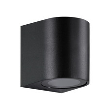 Светильник садово-парковый настенный IN HOME НБУ Rondo черный 80 мм GU10 10 Вт IP54