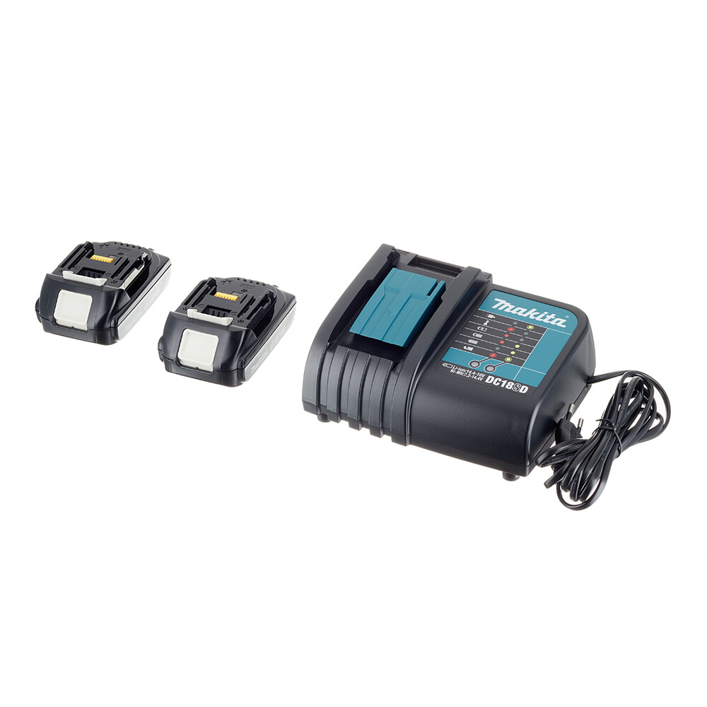 Изображение товара Аккумулятор Makita LXT 197143-8 18В 1,5Ач Li-Ion 18В с зарядным устройством в комплекте (2 шт.)