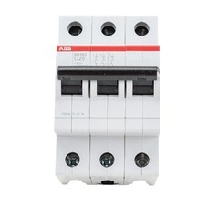 Автоматический выключатель модульный ABB SH203 3P 25А тип C 6 кА 400 В (2CDS213001R0254)