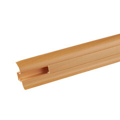 Плинтус ПВХ напольный Winart 47 мм бук 2500 мм S-профиль с кабель-каналом - фото 3