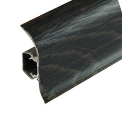 Плинтус ПВХ напольный Winart 47 мм дуб паленый 2500 мм S-профиль с кабель-каналом - фото 4