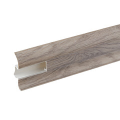 Плинтус ПВХ напольный Winart 58 мм дуб альба 2500 мм S-профиль с кабель-каналом - фото 5