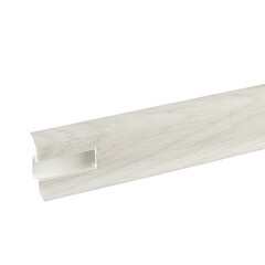 Плинтус ПВХ напольный Winart 58 мм дуб эверест 2500 мм S-профиль с кабель-каналом - фото 5