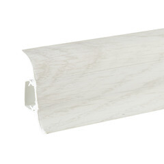 Плинтус ПВХ напольный Winart 58 мм дуб эверест 2500 мм S-профиль с кабель-каналом - фото 3