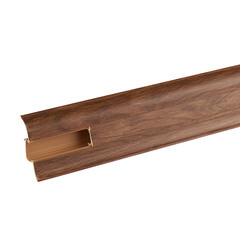 Плинтус ПВХ напольный Winart 58 мм дуб викторианский 2500 мм S-профиль с кабель-каналом - фото 5