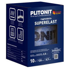 Изображение товара Лента гидроизоляционная Plitonit SuperElast 12 см 10 м