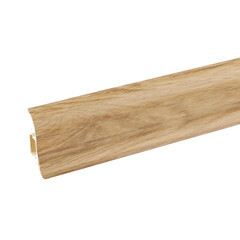 Плинтус ПВХ напольный Winart 58 мм дуб пармский 2500 мм S-профиль с кабель-каналом - фото 1