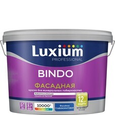 Краска фасадная Luxium эластичная акриловая база BC бесцветная 9 л