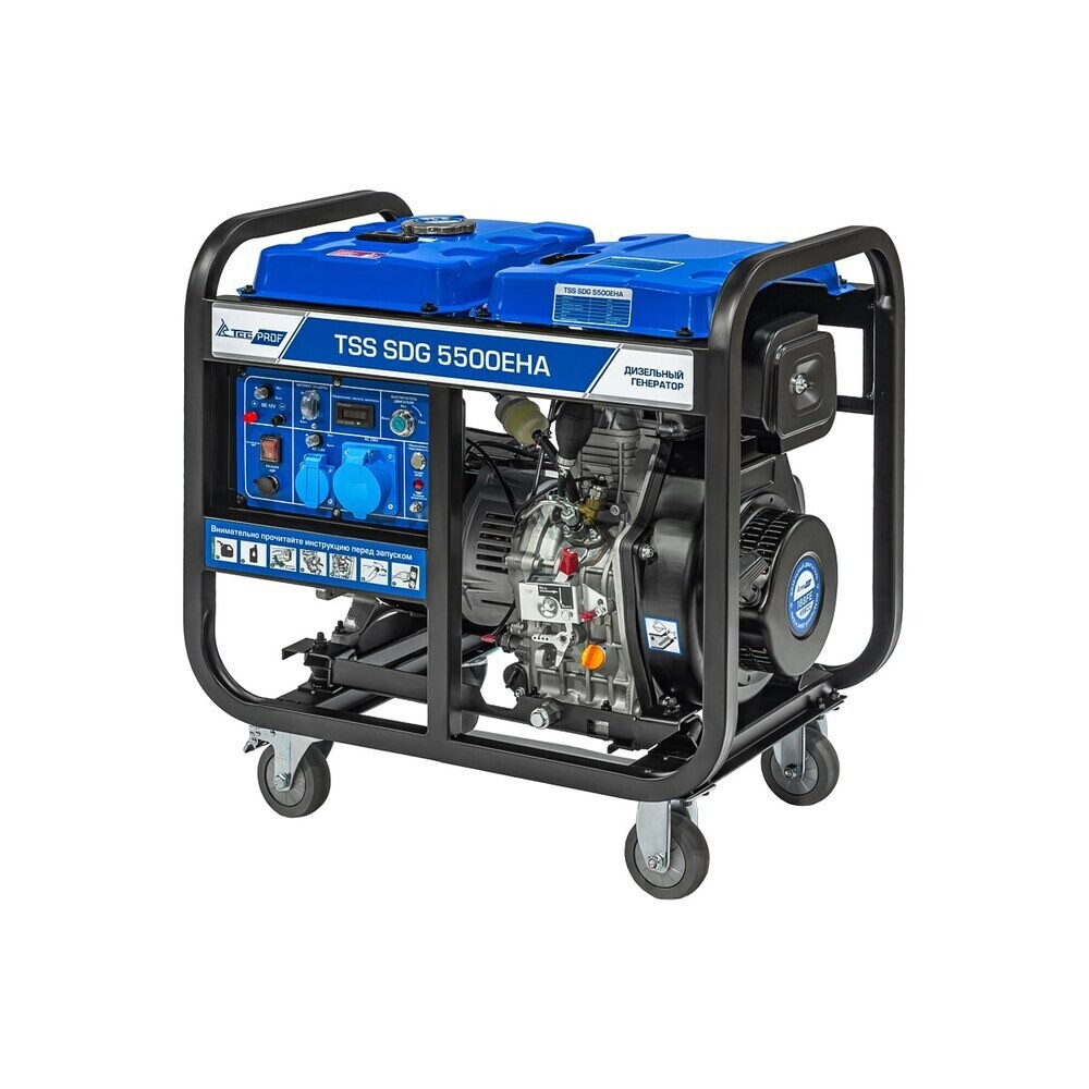 Изображение товара Генератор дизельный ТСС TSS SDG 5500EHA 5 кВт с электростартером (277012)