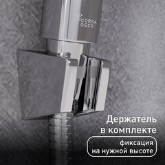 Смеситель для ванны Corsa Deco Thermo хром термостатический с коротким изливом с лейкой (FTBR01S) - фото 6