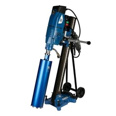 Изображение товара Дрель алмазного бурения сетевая Keos KS-350 Jset 3200 Вт двигатель и стойка с наклоном на роликах