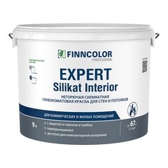 Изображение товара Краска интерьерная Finncolor Expert Silikat Interior база AS белая 9 л