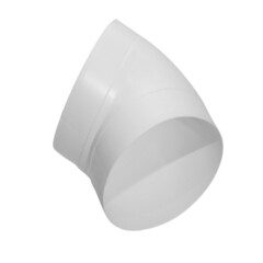 Изображение товара Колено для круглых воздуховодов ВА ВЕНТ пластиковое d125 мм 45°