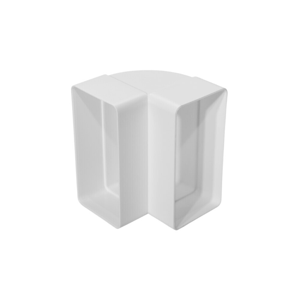 Изображение товара Колено вертикальное пластиковое для плоских воздуховодов 55х110 мм 90°