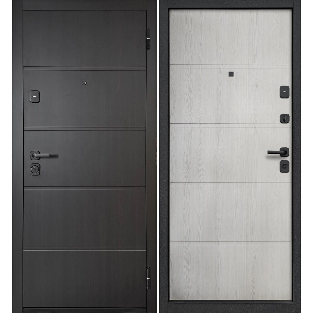 Изображение товара Дверь входная ДС-82 венге - белое дерево 860х2050 мм