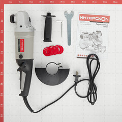 Шлифмашина угловая электрическая Интерскол УШМ-150/1300 1300 Вт d150 мм (58.1.0.00) - фото 3