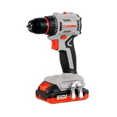 Изображение товара Дрель-шуруповерт аккумуляторная Crown CT21131HMX-2 BMC 20 В 2 Ач Li-Ion 1 АКБ и ЗУ
