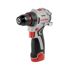 Изображение товара Дрель-шуруповерт аккумуляторная бесщеточная Crown CT21129HMX-2 BMC 12 В 2 Ач Li-Ion 1 АКБ и ЗУ