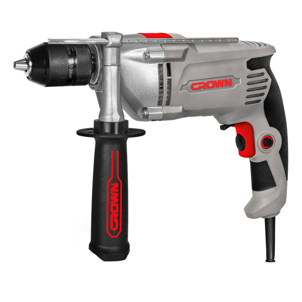 Изображение товара Дрель сетевая ударная Crown CT10130C 810 Вт быстрозажимной патрон