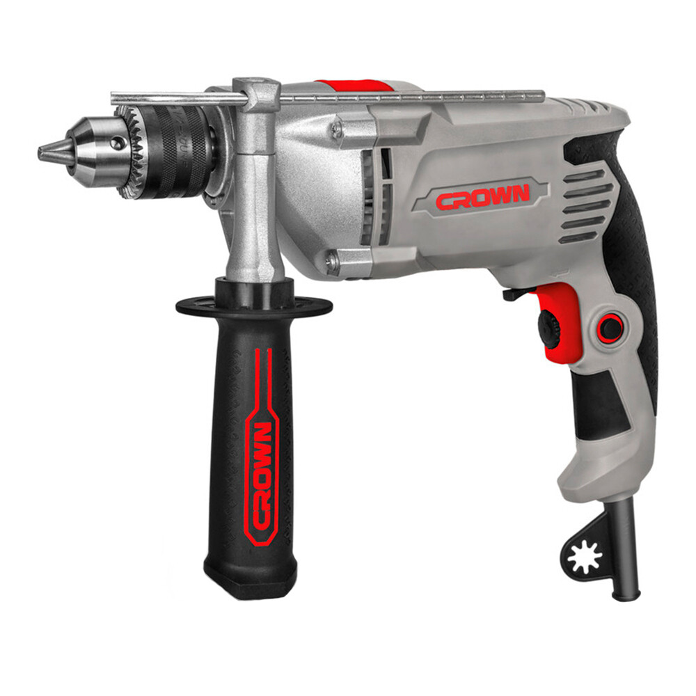 Изображение товара Дрель сетевая ударная Crown CT10130 810 Вт ключевой патрон