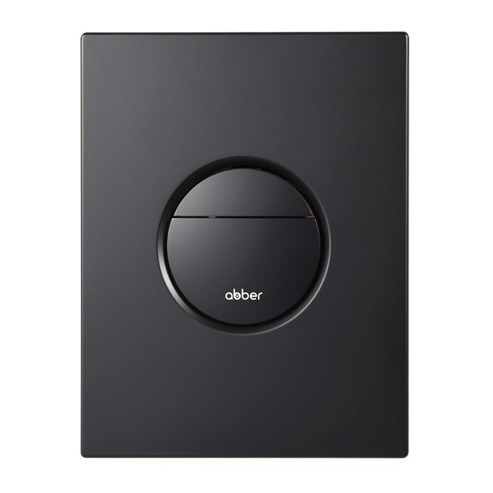 Изображение товара Клавиша смыва Abber AC0126MB 2-режимная пневматическая черный матовый