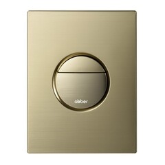 Изображение товара Клавиша смыва для инсталляций Abber пневматическая золото брашированное (AC0126BG)