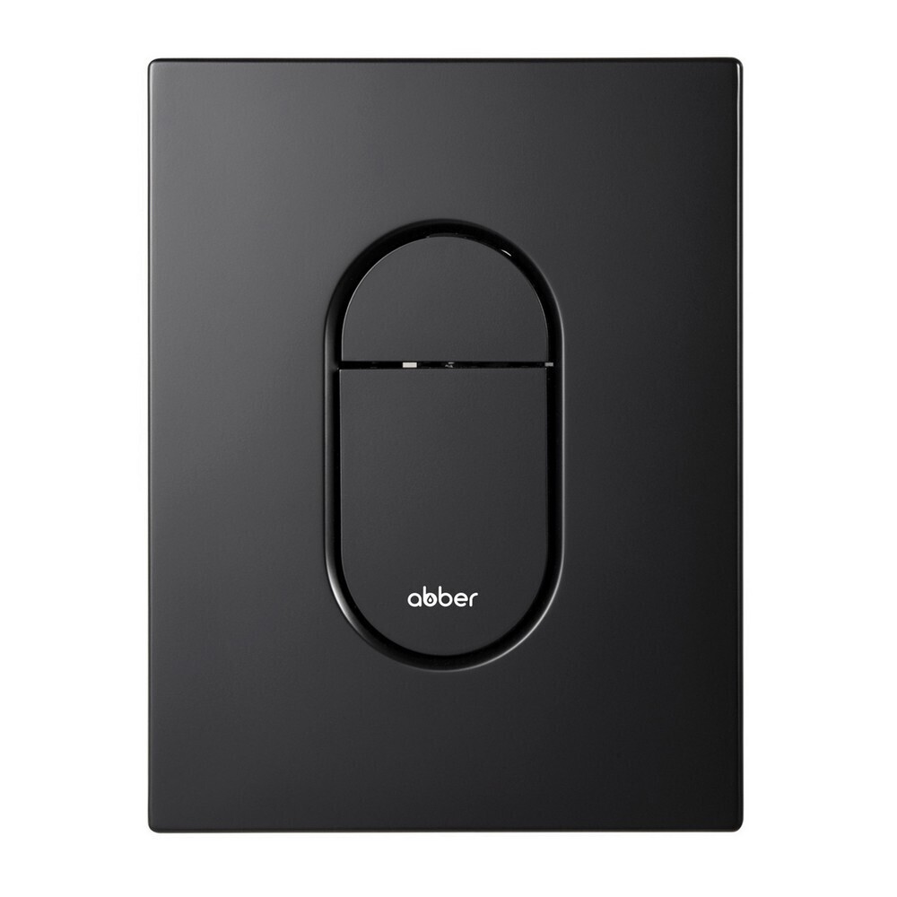 

Клавиша смыва для инсталляций Abber пневматическая черная матовая (AC0124MB), Черный
