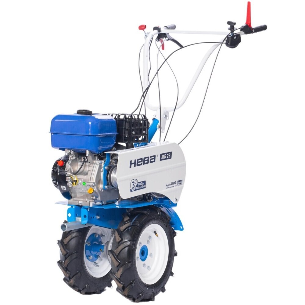Изображение товара Мотоблок бензиновый Нева МБ23 МультиАГРО 9 л.с. (4650002230422)