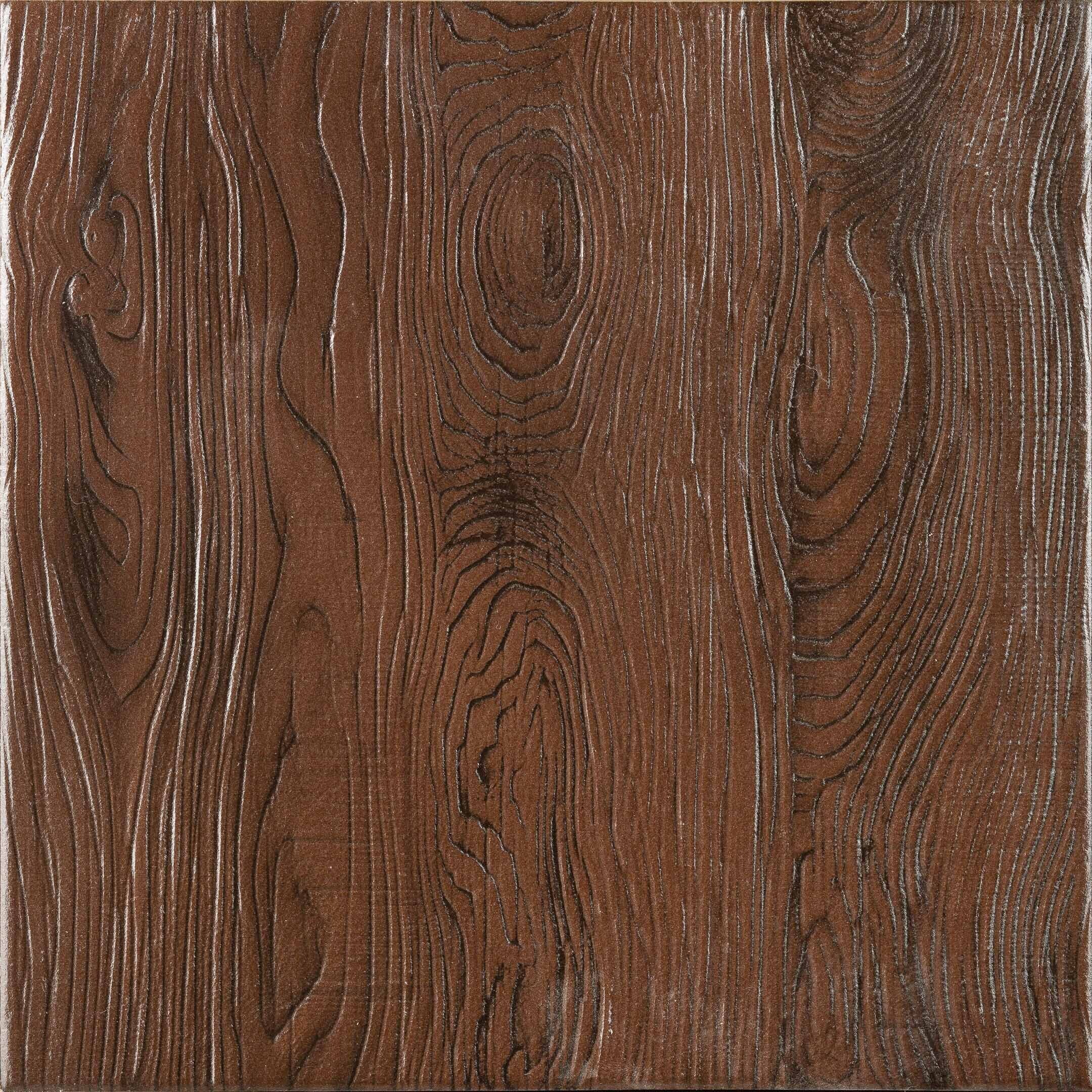 Изображение товара Клинкерная плитка Керамин Мадера коричневая 298х298х7 мм для внутренней и наружной облицовки