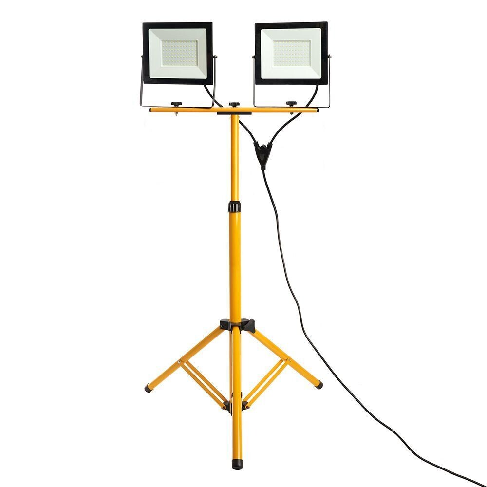 Изображение товара Прожектор светодиодный Feron LL-505 6400K 100 Вт IP65 со штативом желтый/черный