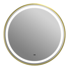 Изображение товара Зеркало с подсветкой круглое 60 см в раме золото бесконтактный сенсор с функцией антизапотевания Comforty Рондо (00-00014202CF)