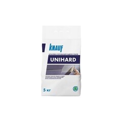 Шпаклевка гипсовая Knauf Унихард высокопрочная безусадочная белая 5 кг