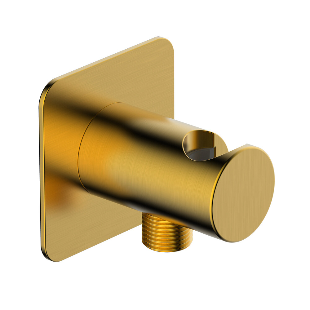 Изображение товара Подключение шланга WasserKraft с держателем золото (A285)