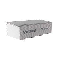 Гипсокартон Vetonit (Gyproc) Оптима Лонг 3000х1200х12,5 мм