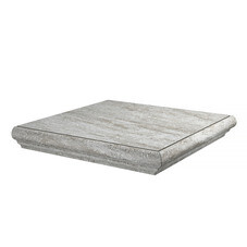 Ступень угловая Kerama Marazzi Терраса серая правая 300х300х8 мм
