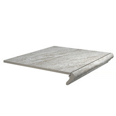 Ступень фронтальная Kerama Marazzi Терраса серая противоскользящая 402х402х8 мм