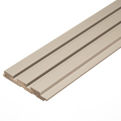 Реечная панель МДФ sandgrau 2700х119х16 мм Stella 0,32 кв.м - фото 1