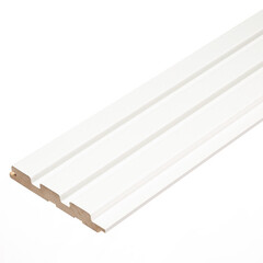 Реечная панель МДФ белая 2700х119х16 мм Stella 0,32 кв.м - фото 1