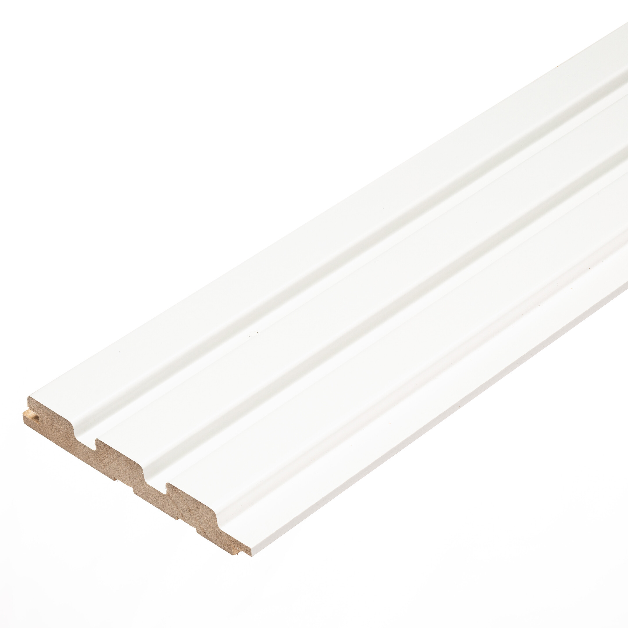 Реечная панель МДФ белая 2700х119х16 мм Stella 0,32 кв.м