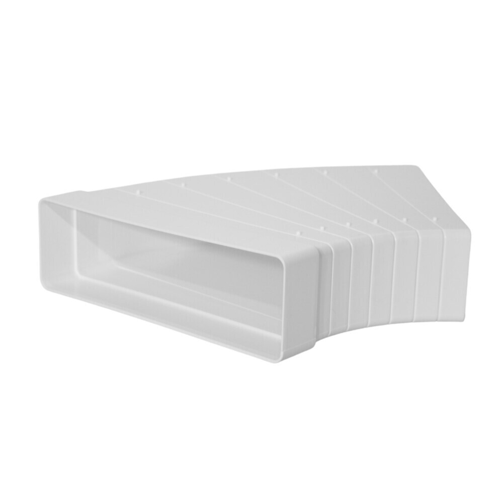 Изображение товара Колено горизонтальное пластиковое для плоских воздуховодов 60х204 мм