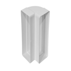 Изображение товара Колено вертикальное пластиковое для плоских воздуховодов 60х204 мм 90°