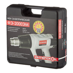 Фен строительный электрический Интерскол ФЭ-2000ЭМ 2000 Вт (385.0.1.00) - фото 6