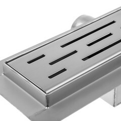 Лоток душевой Ore с гидрозатвором 300х65 мм d40 мм решетка из нержавеющей стали (Drain H3) - фото 7