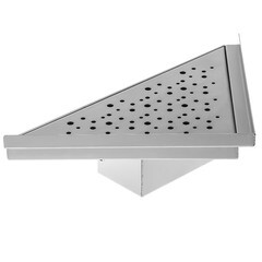 Трап душевой горизонтальный Ore Т2 с гидрозатвором 250х250х355 мм d40 мм решетка из нержавеющей стали - фото 8