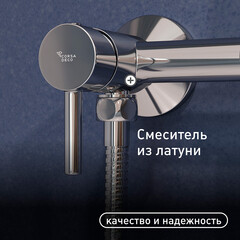 Смеситель с гигиеническим душем Corsa Deco хром (HF004) - фото 2