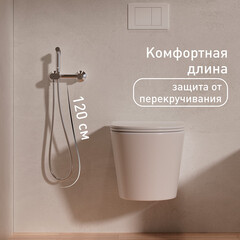 Смеситель с гигиеническим душем Corsa Deco хром (HF006) - фото 3