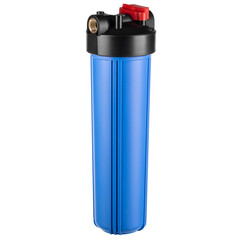 Изображение товара Корпус фильтра Гейзер для холодной воды пластик 20BB 1 НР(ш) х 1 НР(ш) синий